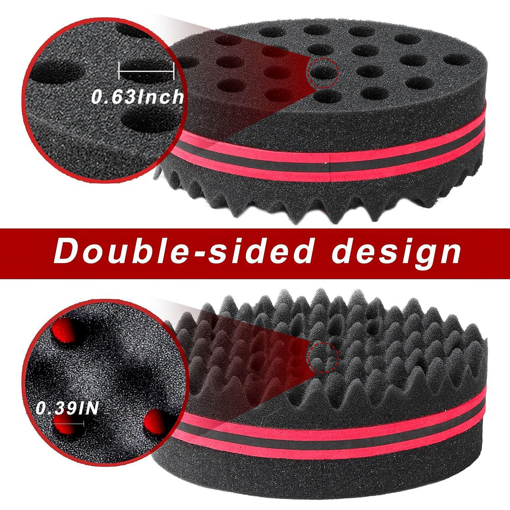 Supaze esponja twist doble cara curva para texturizar rizos