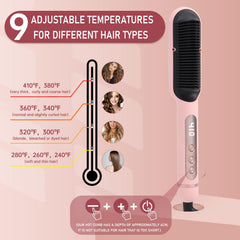 SUPBERC cepillo alisador con 9 temperaturas ajustables para distintos tipos de cabello