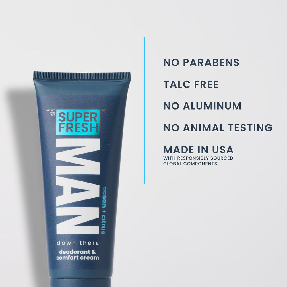 Fórmula sin talco ni aluminio de Super Fresh Co.