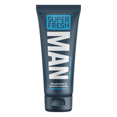 Super Fresh Co. loción higiénica para hombres, tubo 4oz, frescura diaria.