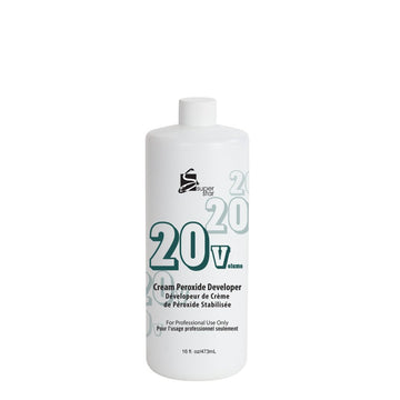 Super Star crema desarrollador peróxido 20 volúmenes, aplicación suave y sin goteo para mechas