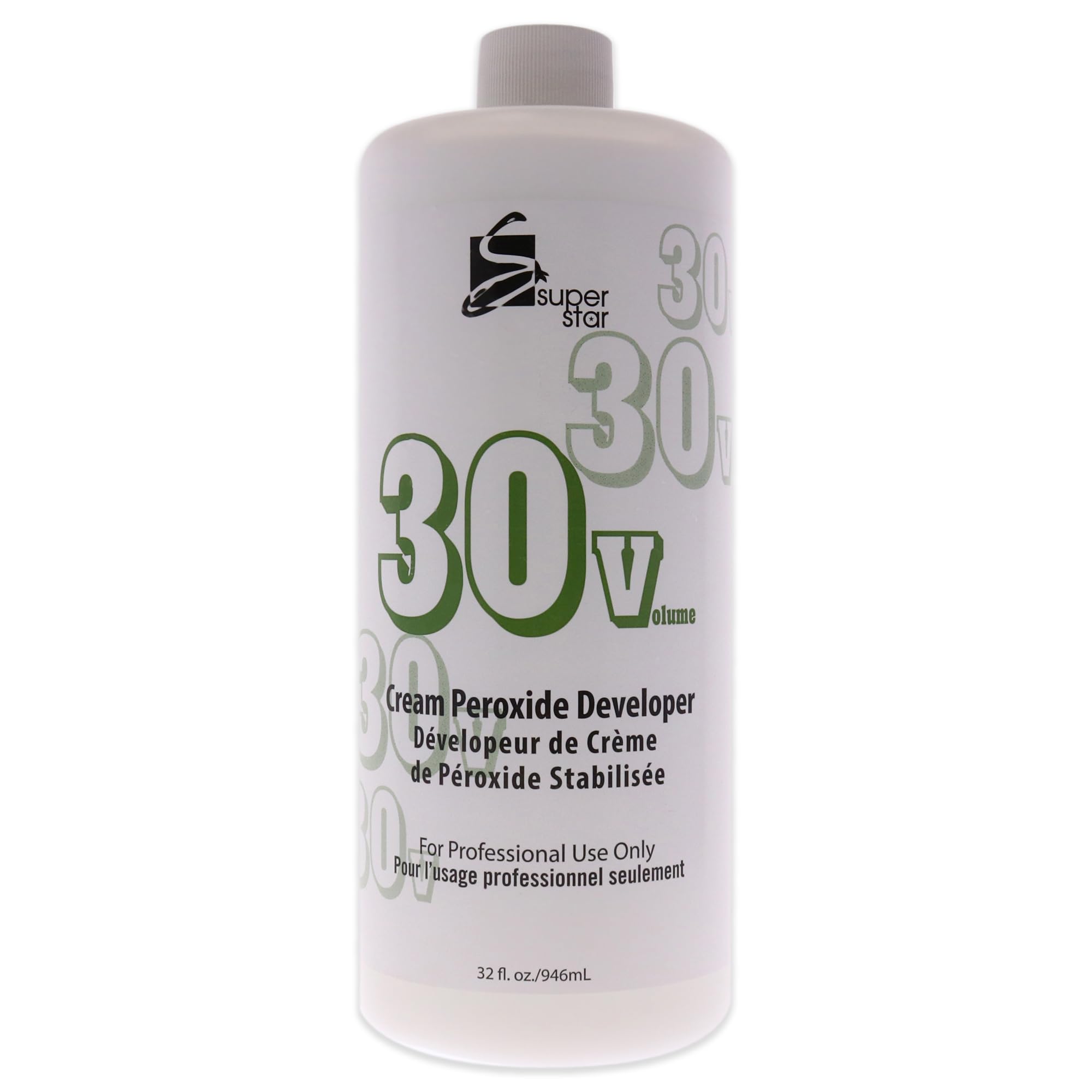 Super Star crema peroxidante estable, coloración uniforme y segura.