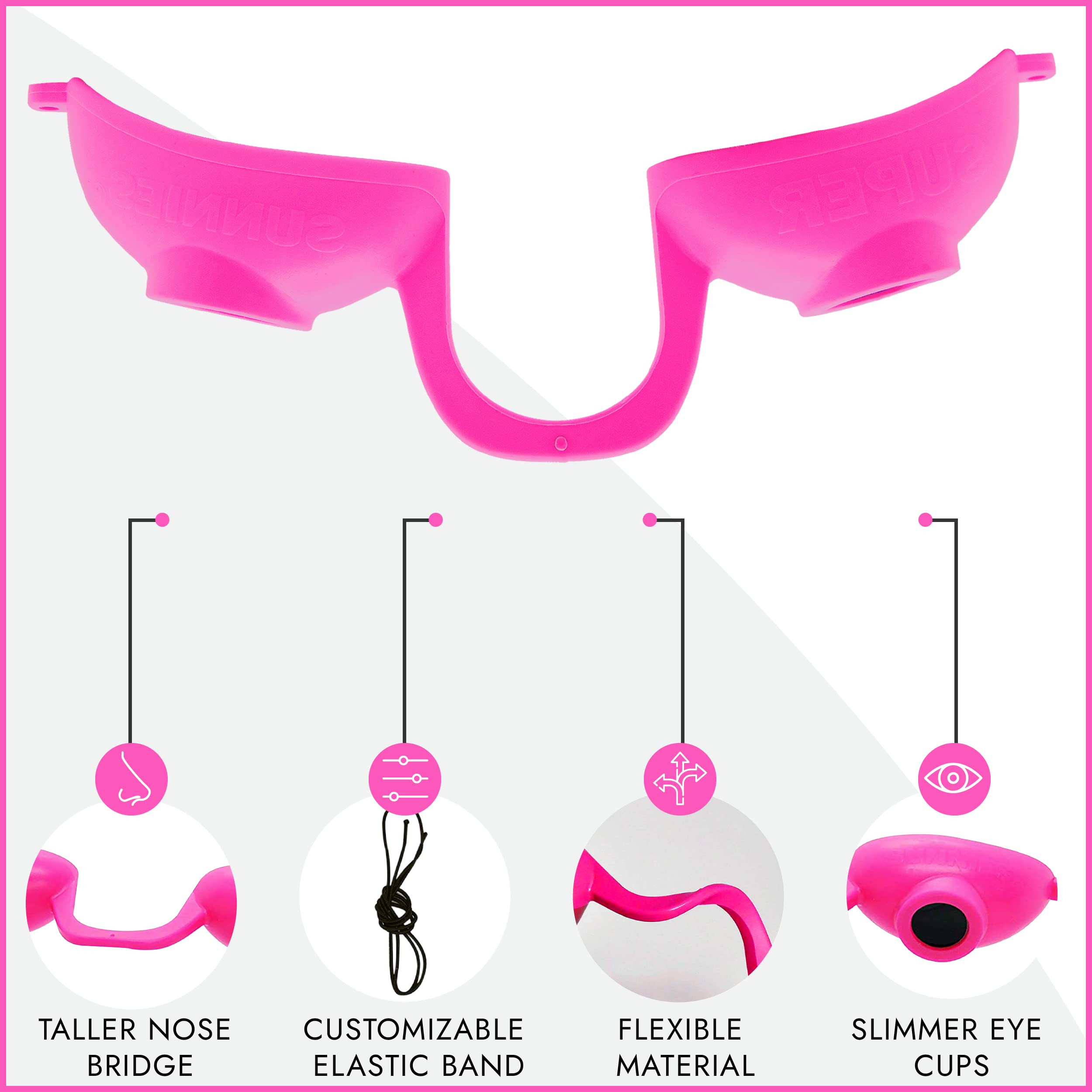 Super Sunnies EVO FLEX UV para bronceado en interiores con ajuste cómodo.