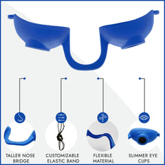Super Sunnies Evo para terapia de luz roja, protección ocular estable y cómoda.
