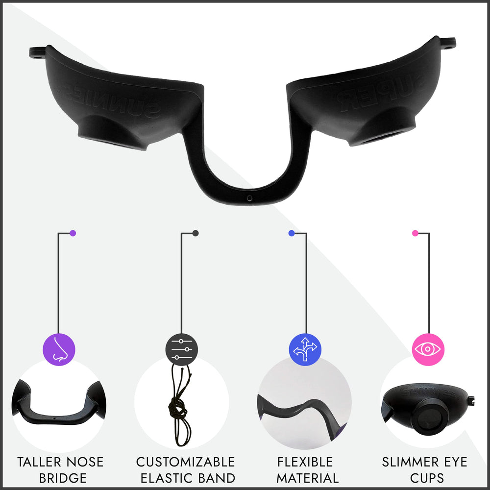 Gafas UV para bronceado interior con Super Sunnies Evo.