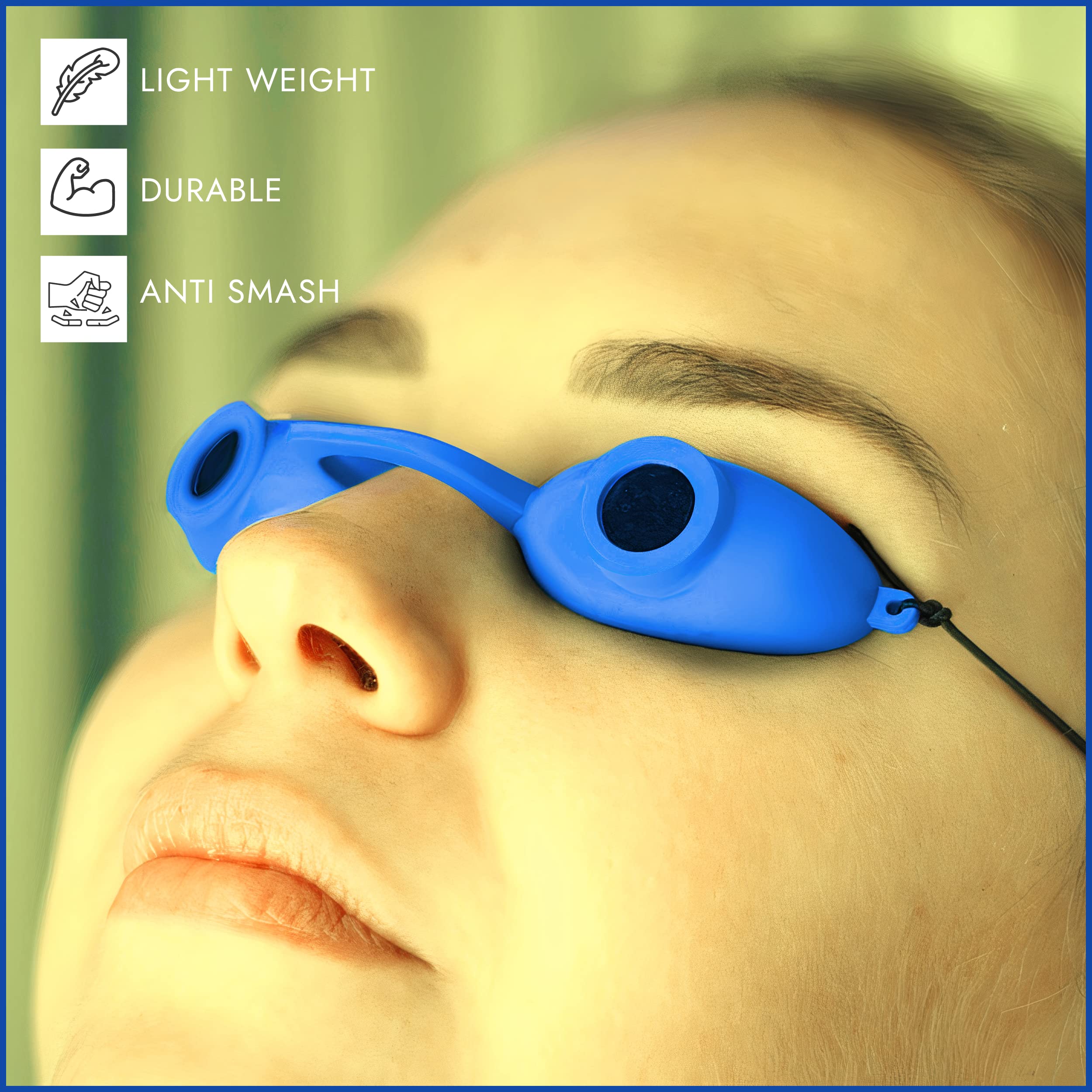 Protección para autobronceado en casa con gafas Super Sunnies Evo.