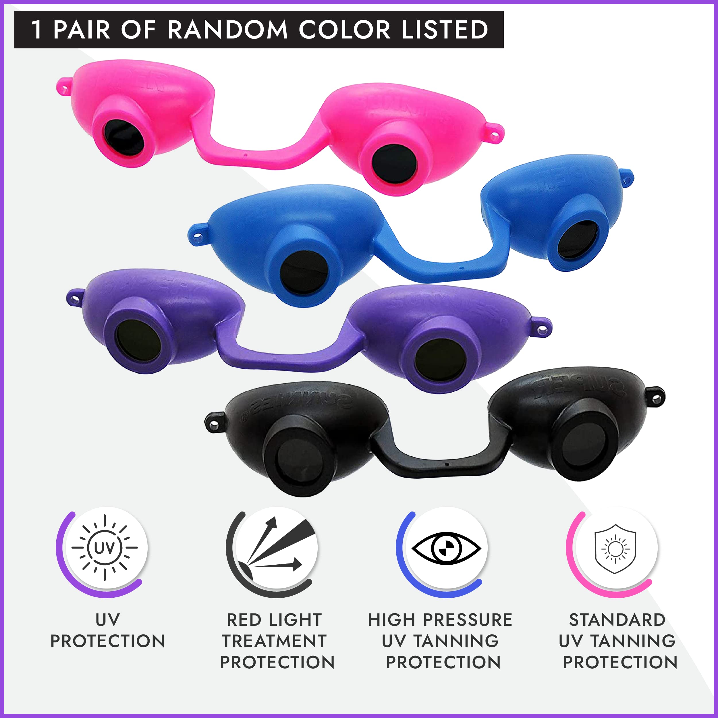 Protección ocular de Super Sunnies Evo para terapia de luz roja.