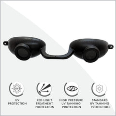 Gafas de bronceado Super Sunnies Flex con certificación FDA para uso en cabinas