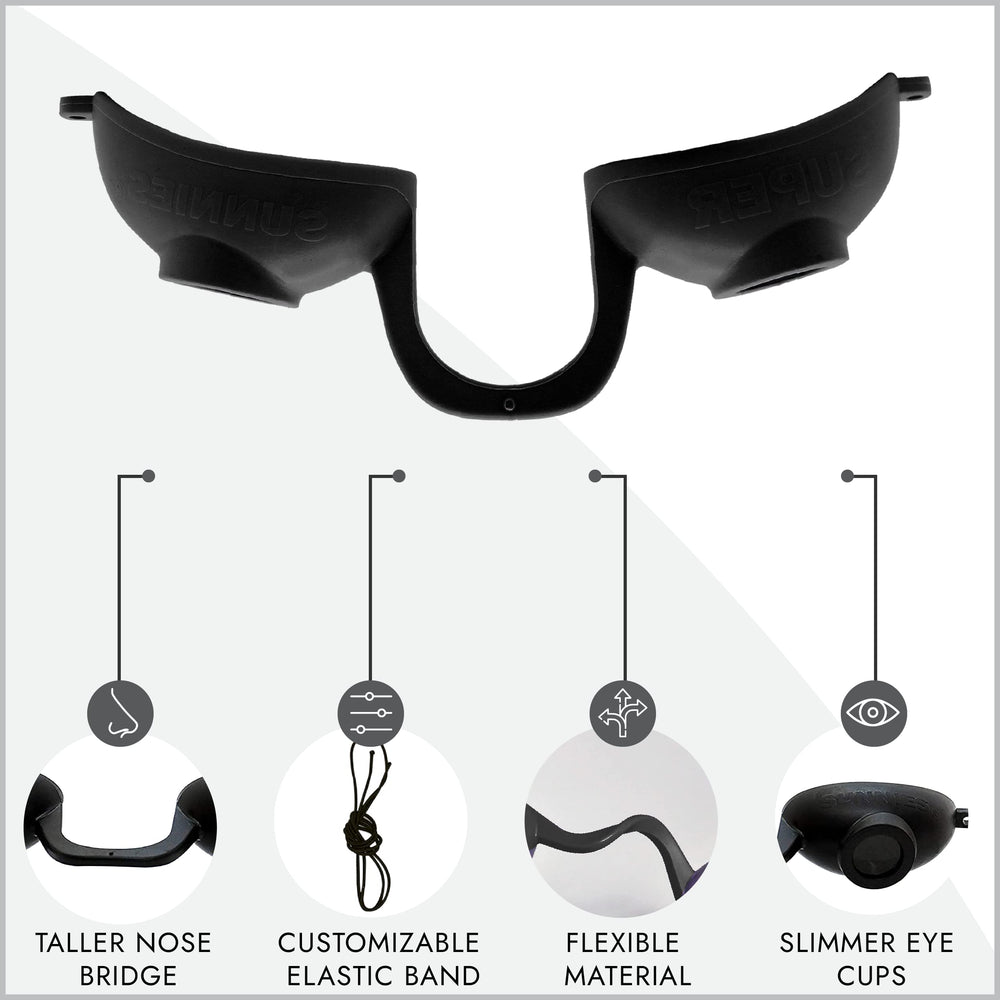 Super Sunnies Flex para terapia de luz roja facilita sesiones cómodas