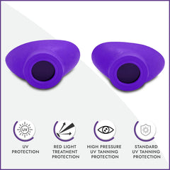 Super Sunnies gafas-bronceado-cama protegen los ojos en cabinas de bronceado.