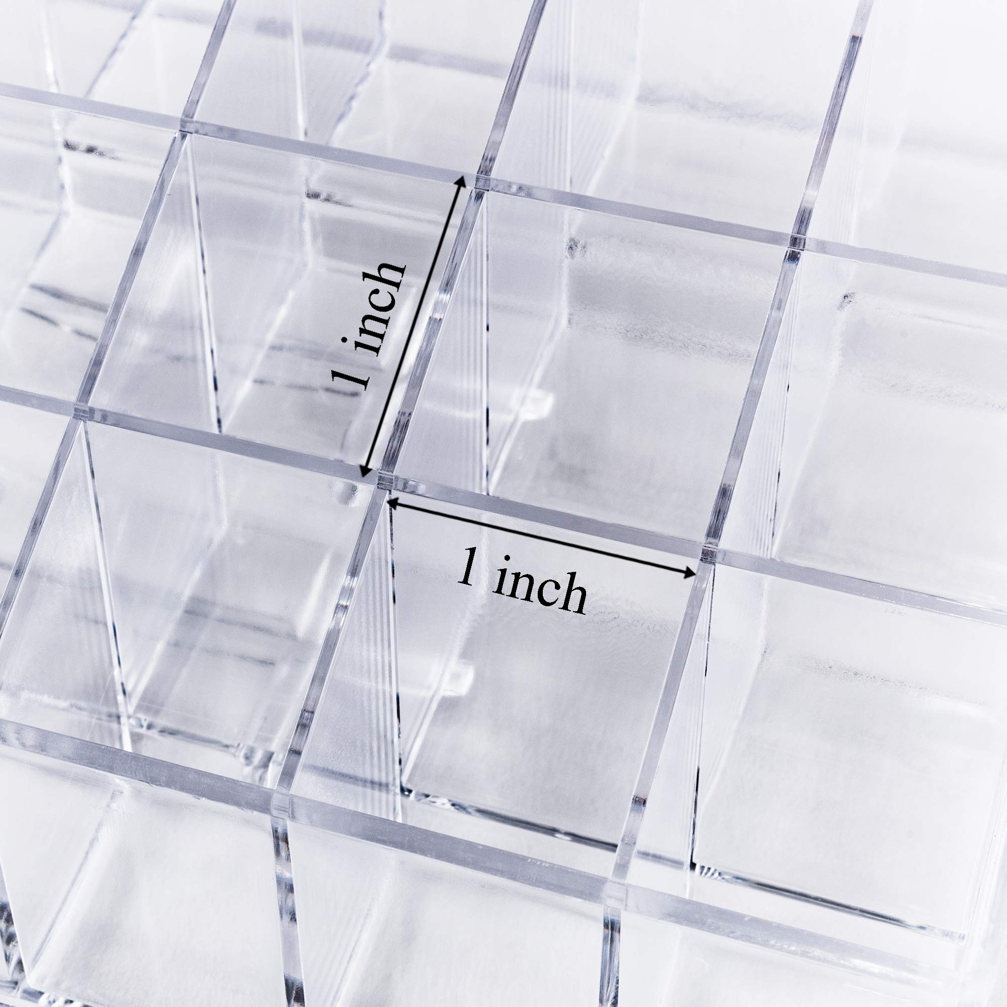 Super Z Outlet soporte transparente para brochas; ideal para mostrador o tocador