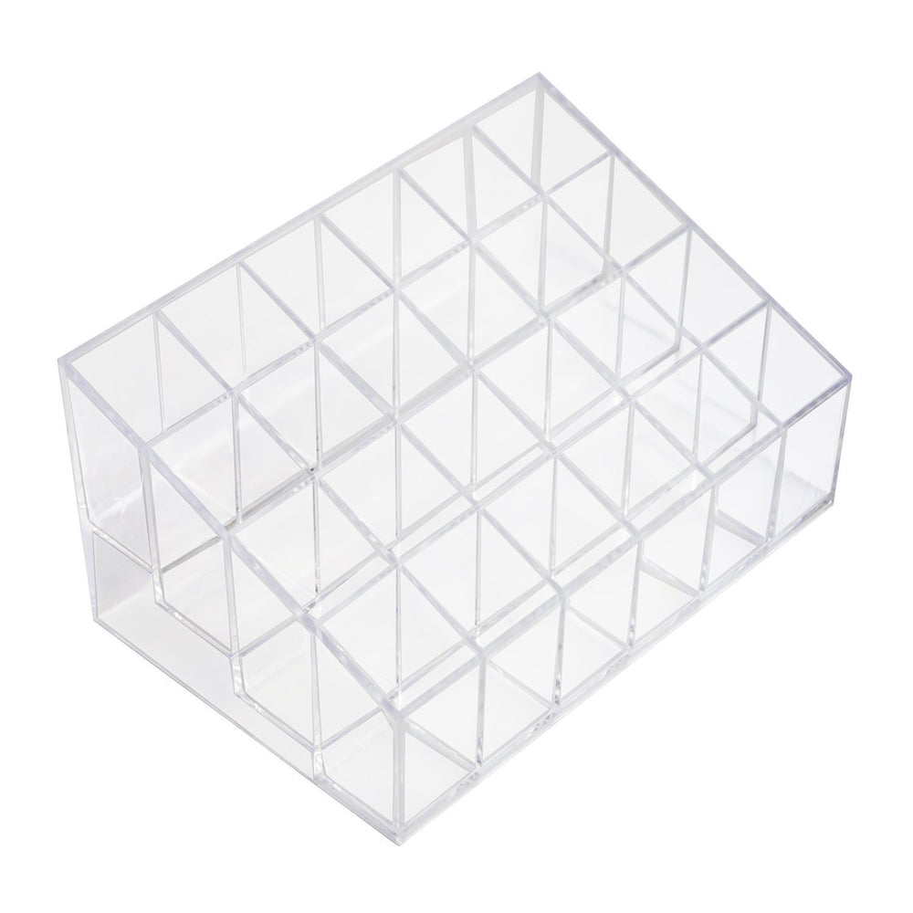 Super Z Outlet organizador transparente para labiales; acceso rápido y orden en tocador