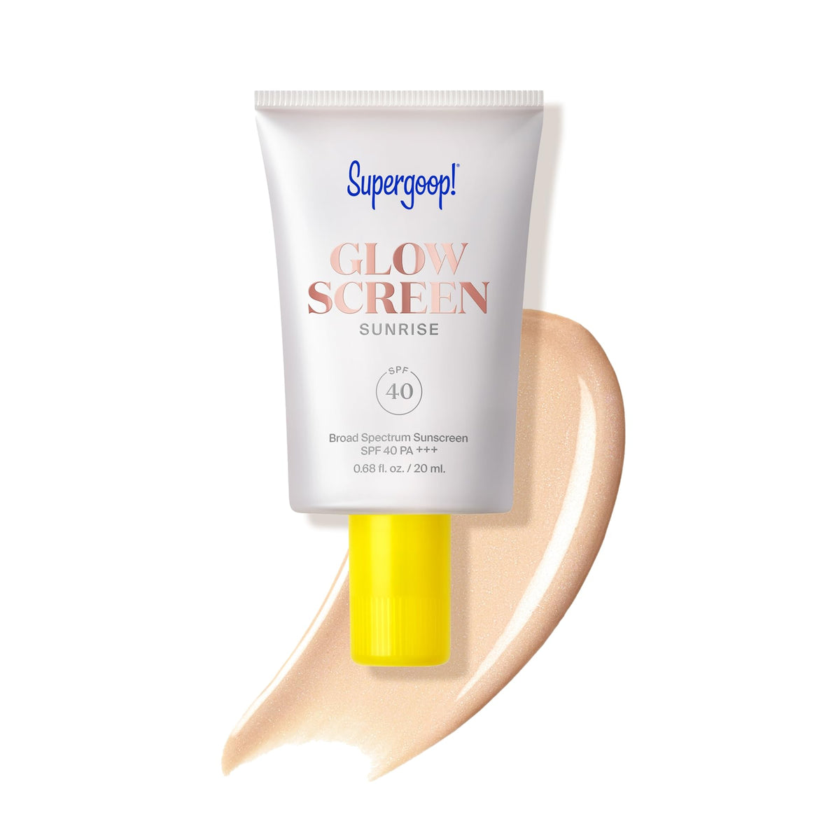 Supergoop Glowscreen Sunrise, bote 20 ml para brillo hidratante