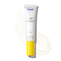 Supergoop Lipscreen Shine SPF 40 — botella visible, protección UV ligera y brillo claro.
