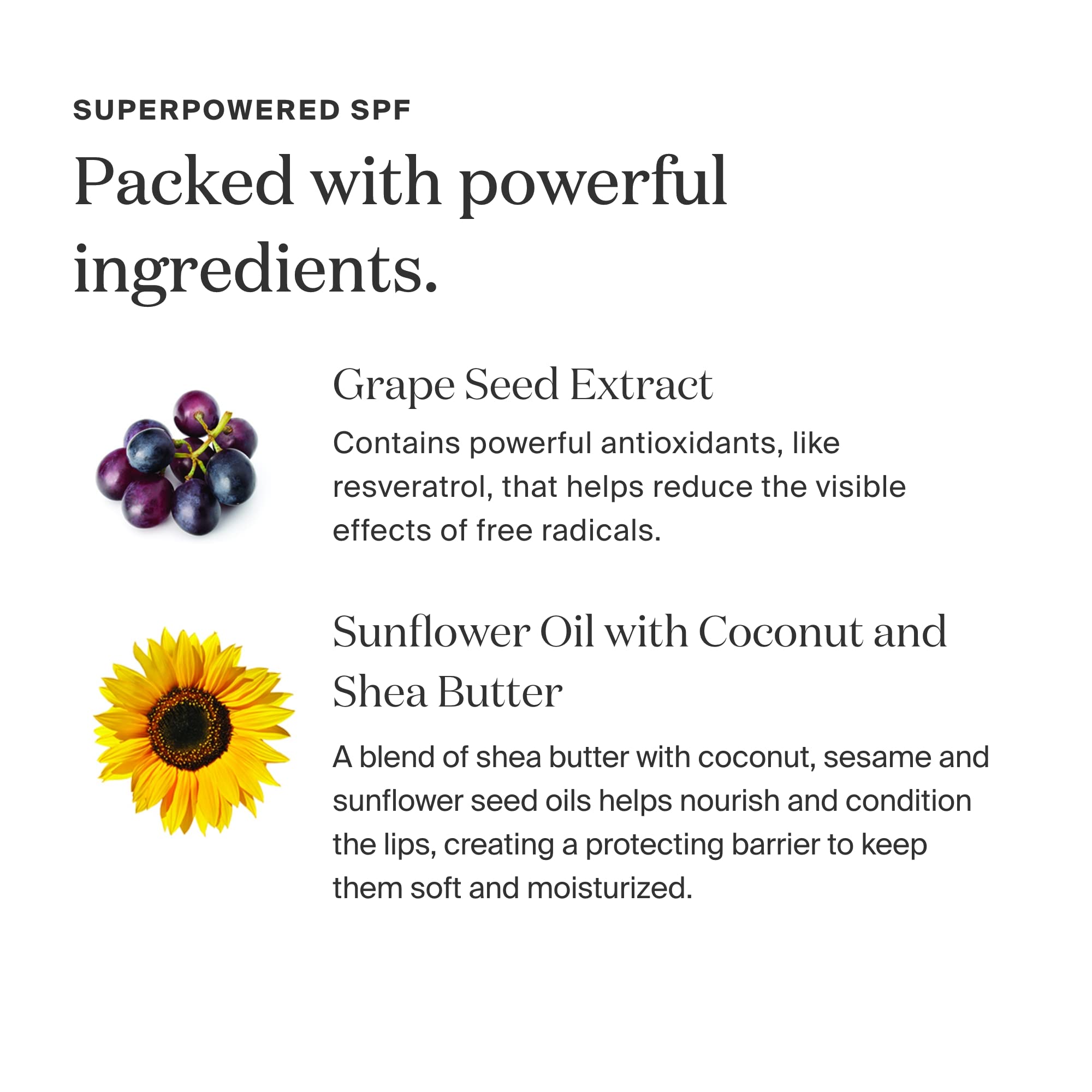 Supergoop Lipscreen Shine SPF 40 — tubo translúcido con fórmula ligera para labios.