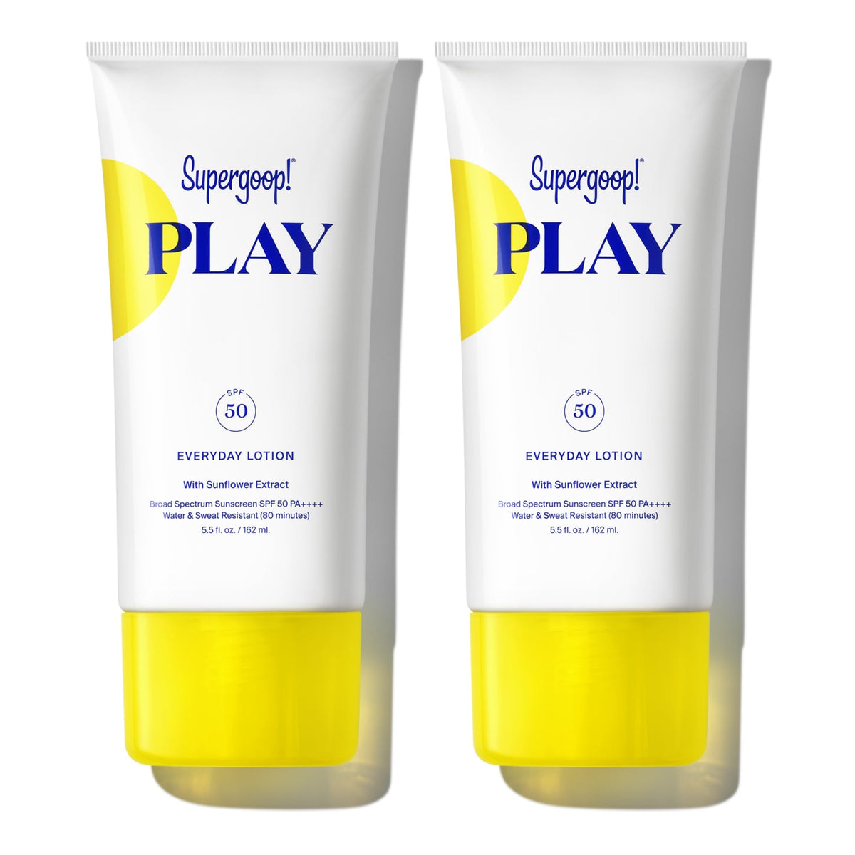 PLAY Everyday Lotion SPF 50, botella visible y protección diaria para piel.