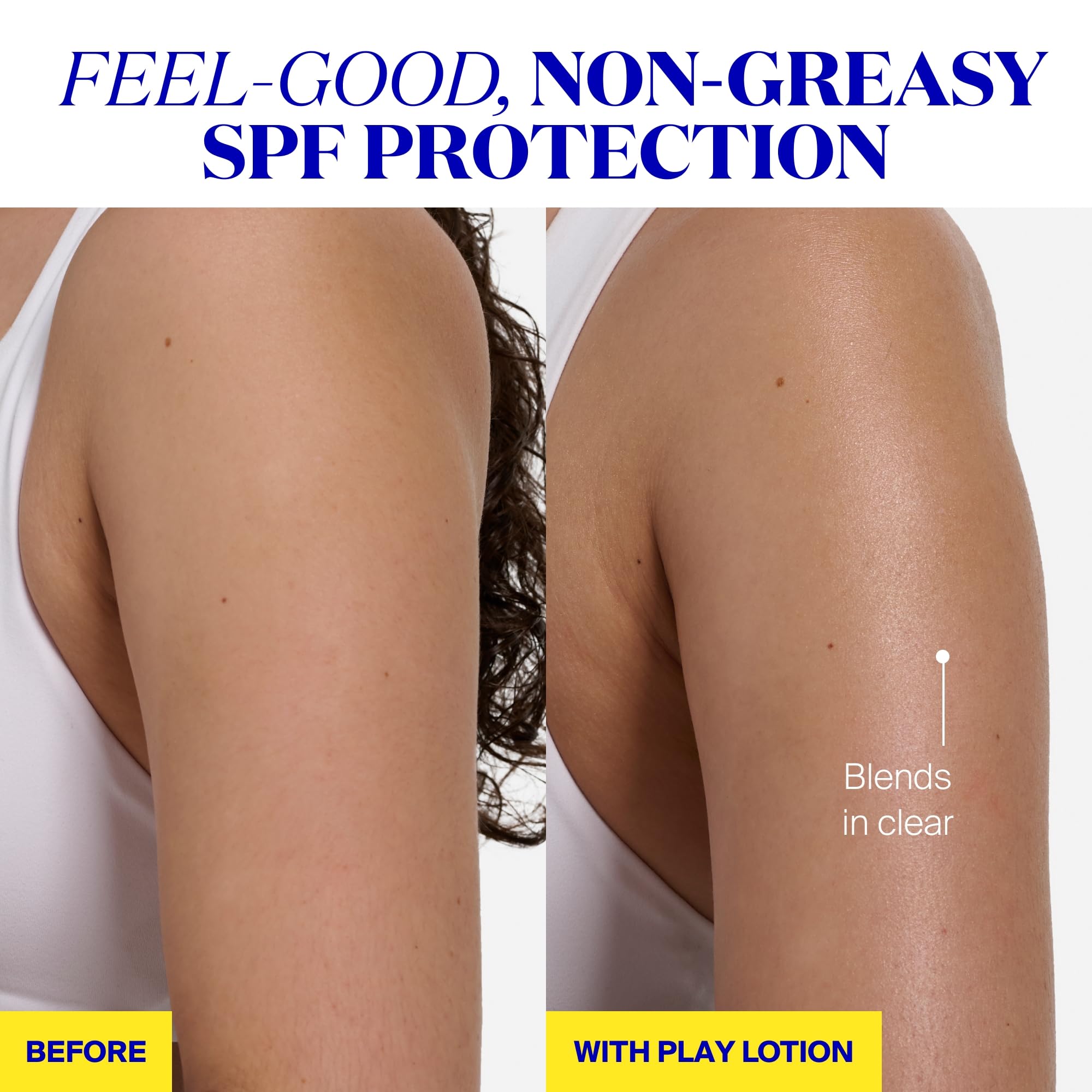 PLAY Everyday Lotion SPF 50 resistente al agua y sudor.
