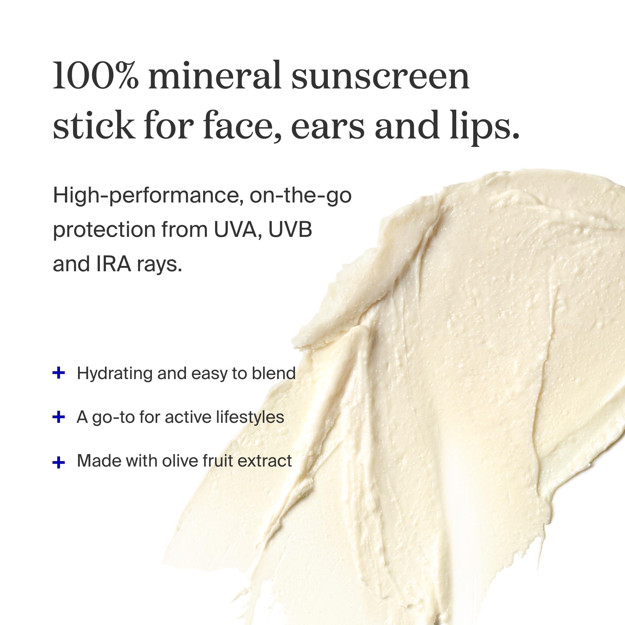 Supergoop PLAY Mineral Stick para labios, hidratación suave.