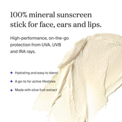 Supergoop PLAY Mineral Stick para labios, hidratación suave.