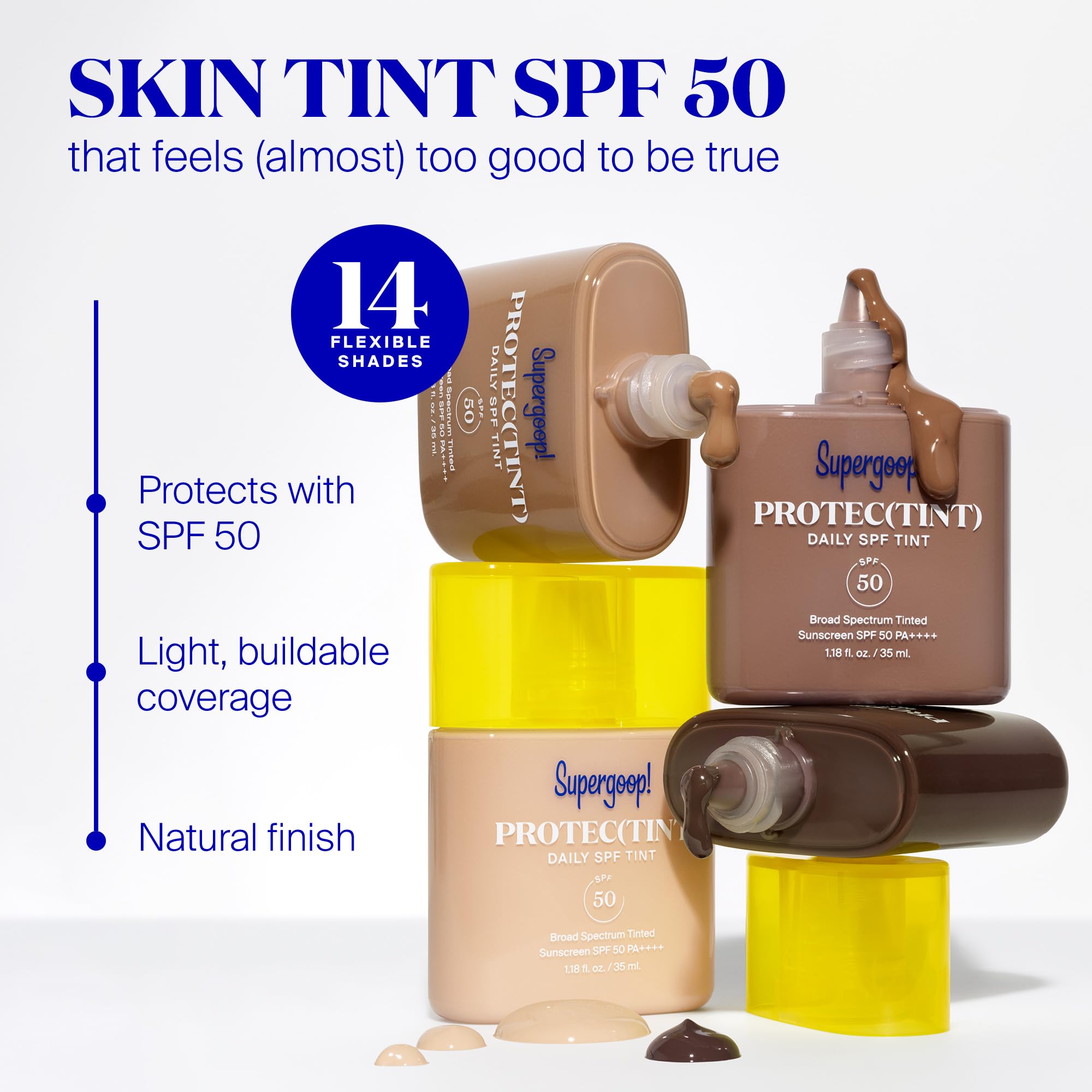 Protec(tint) de Supergoop aplica con esponja para difuminar imperfecciones.