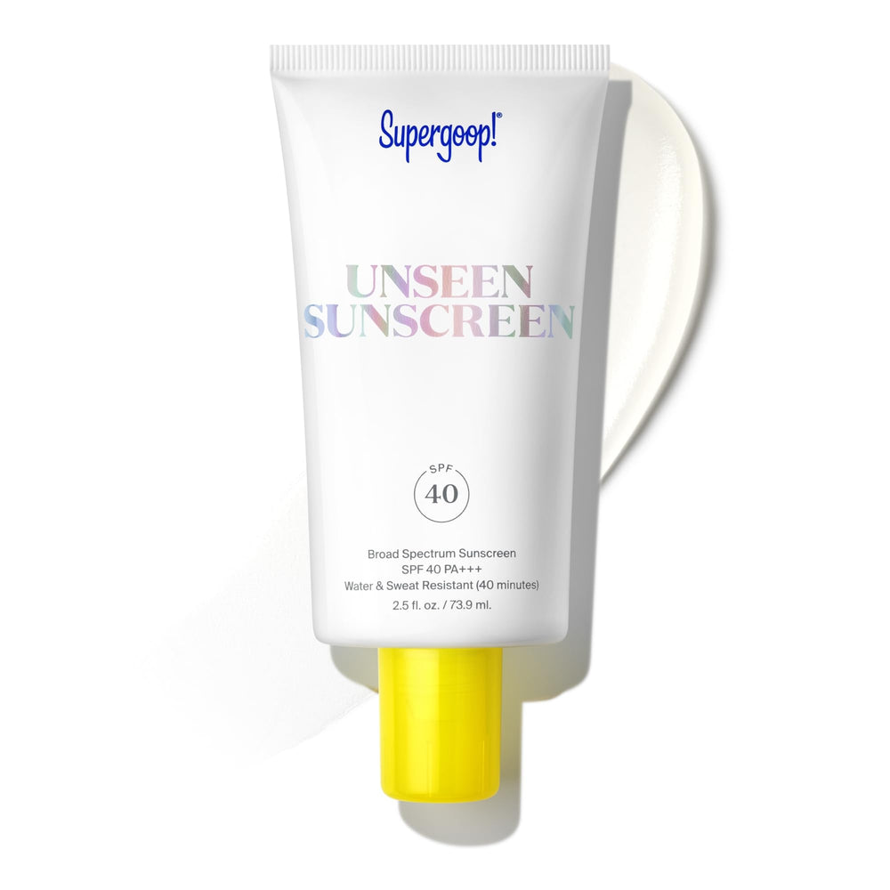Supergoop Unseen Sunscreen protector solar invisible se integra con la piel sin dejar rastro