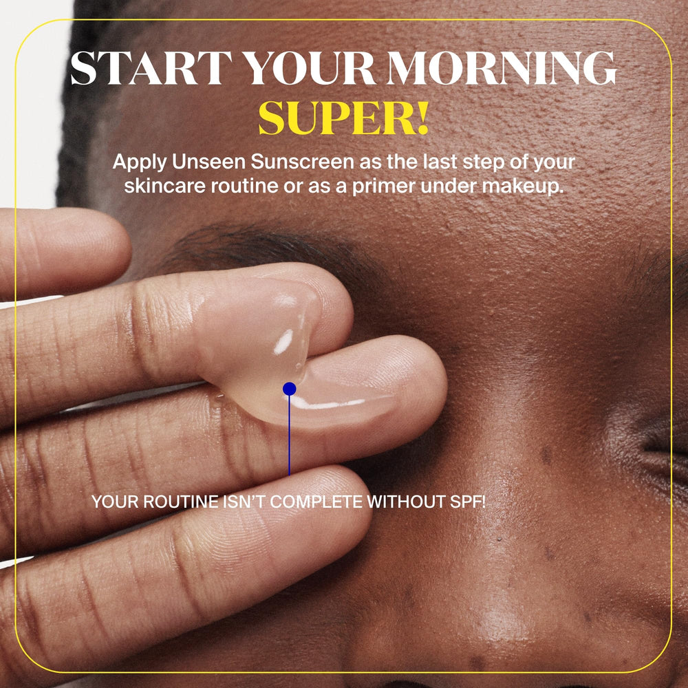 Supergoop Unseen Sunscreen, hidratación ligera gracias al Meadowfoam para piel suave.