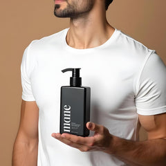 Espuma cremosa de Superior Mane para hombres, facilita limpieza y activación de folículos