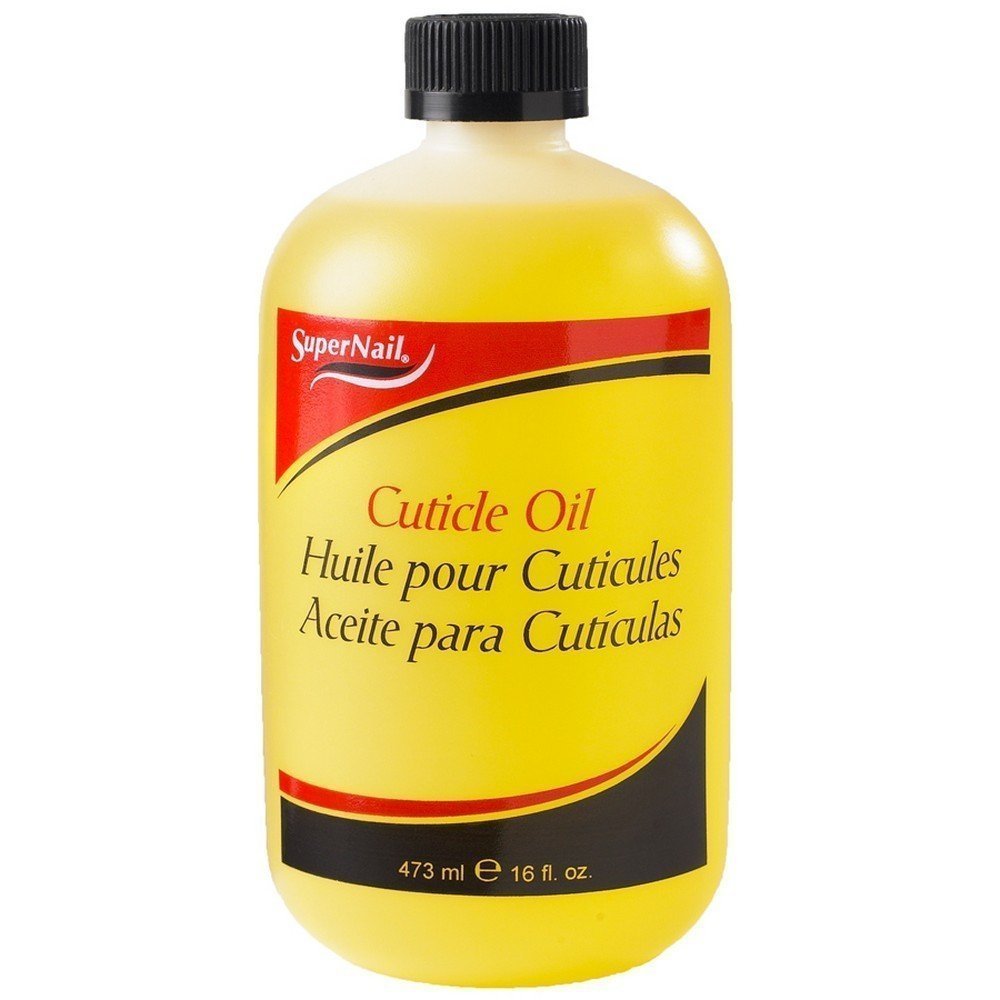 Aceite de cutícula SuperNail, botella de 16 onzas, hidratación diaria para uñas y cutículas.