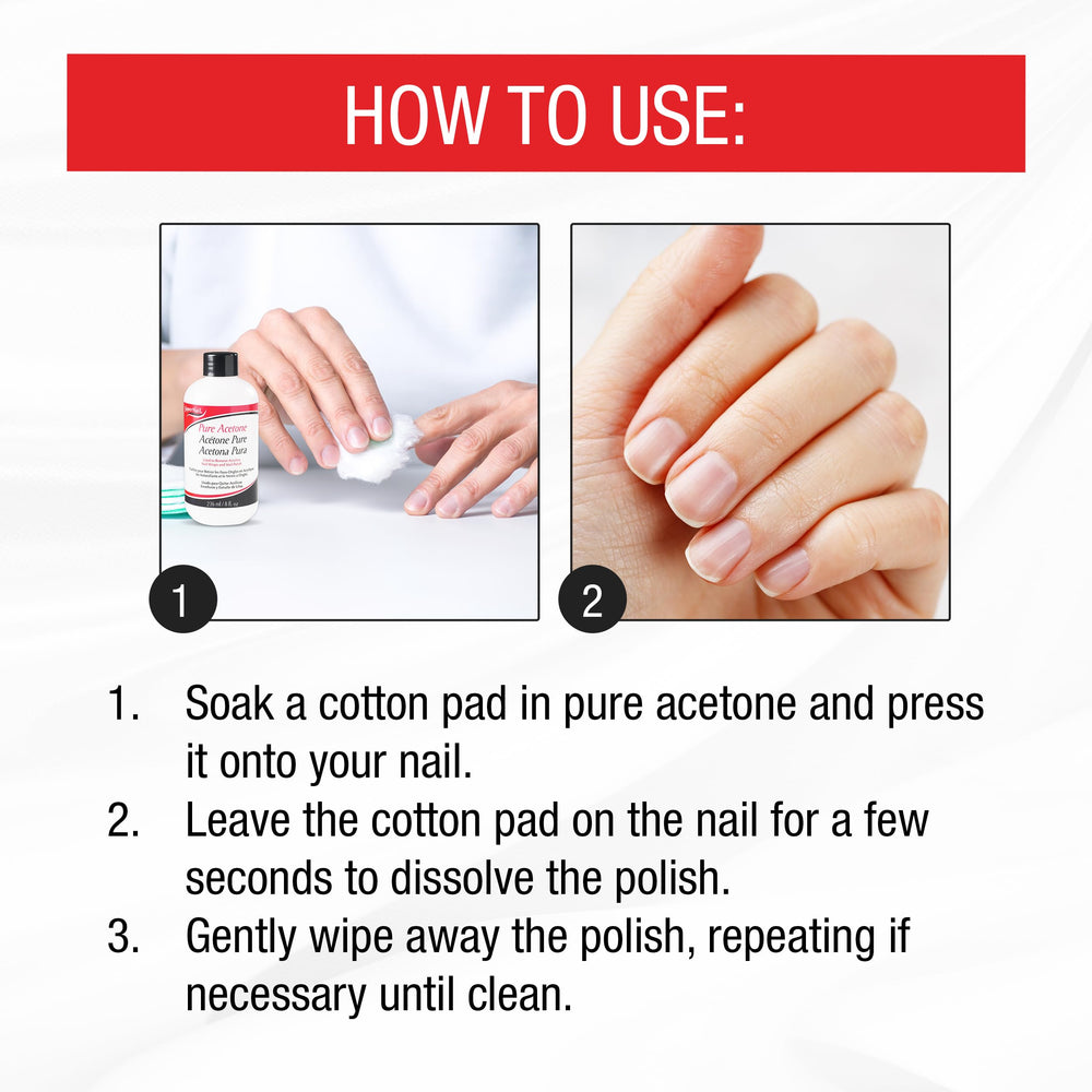 SuperNail acetona pura, tamaño 8 onzas líquidas, práctico para salones.