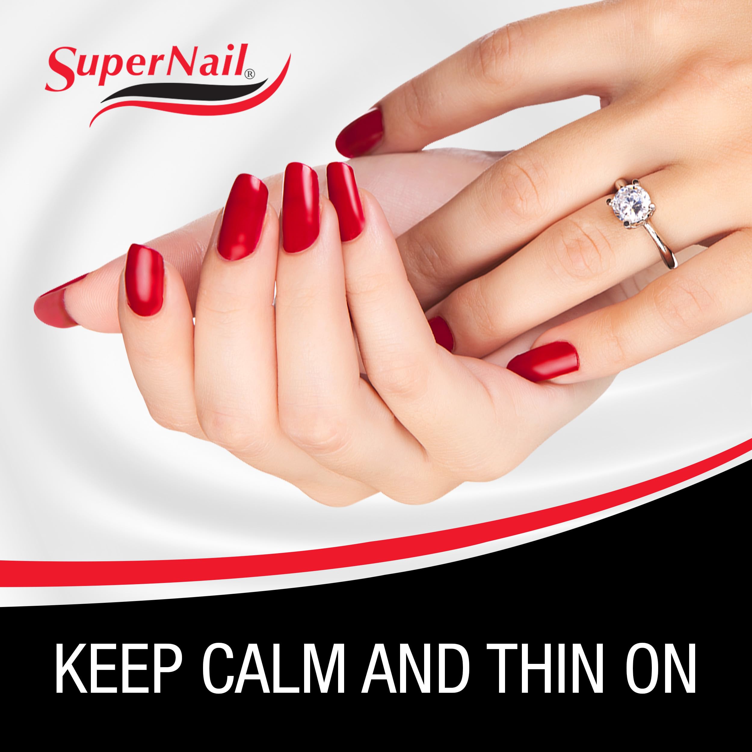 SuperNail diluyente esmalte: etiqueta clara para organización de frascos abiertos