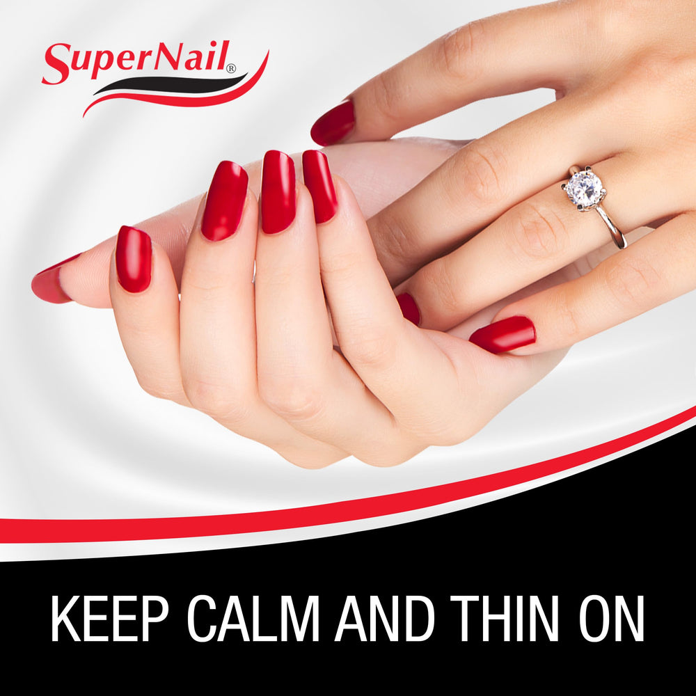 SuperNail diluyente esmalte: etiqueta clara para organización de frascos abiertos