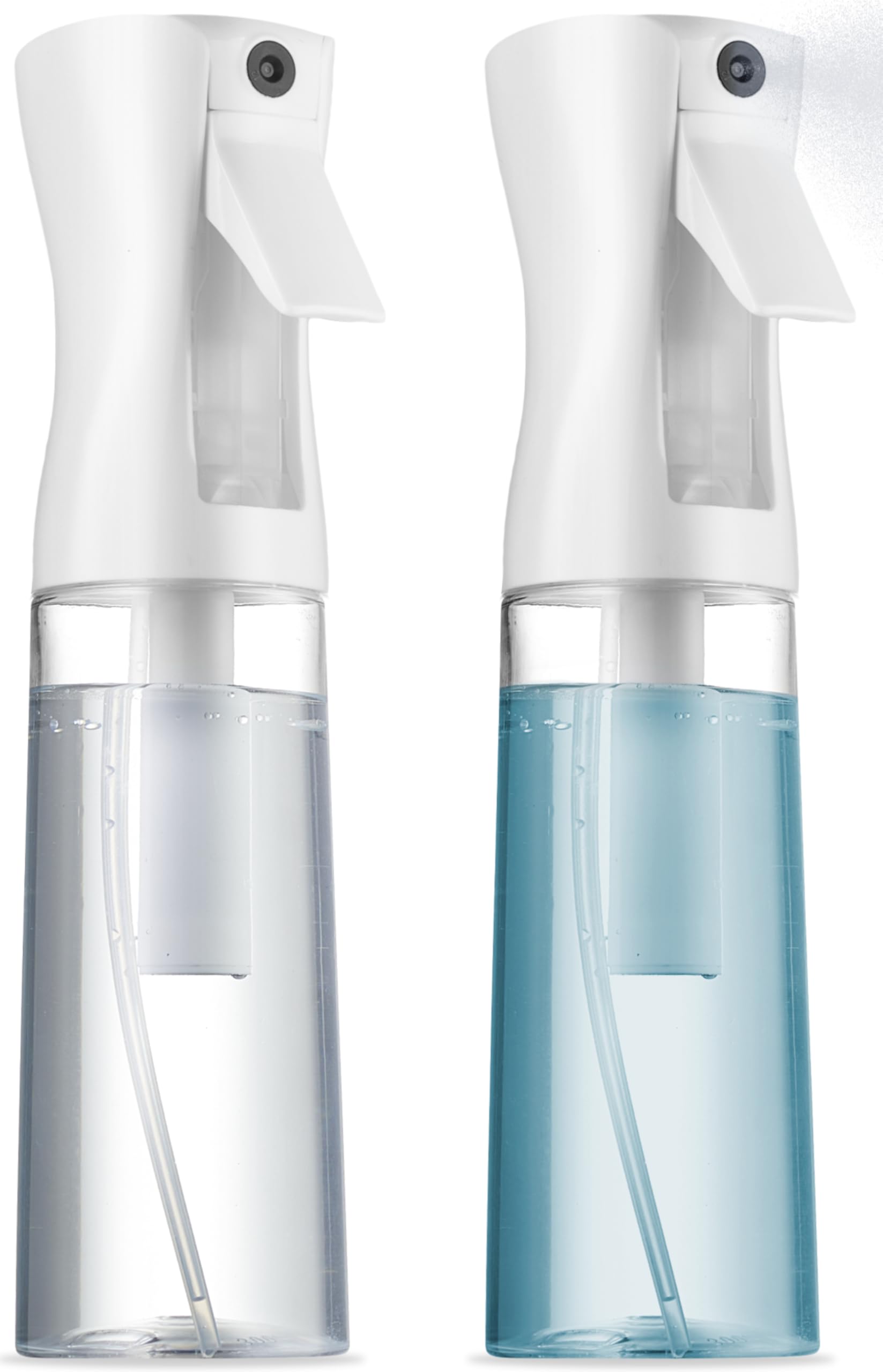 SUPER+ botella de pulverización continua para cabello, rociado uniforme para peinado preciso.