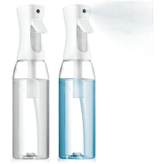 Super+ botella con niebla ultrafina para rociado uniforme en el cabello.