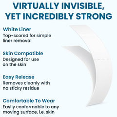 SUPERTAPE Contour LF, cinta encaje lateral para peluca, segura y flexible para movimientos naturales.
