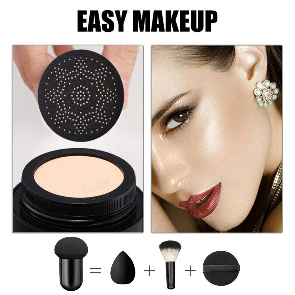Equilibrio de sebo con la Air Cushion CC Cream para piel sin brillos.
