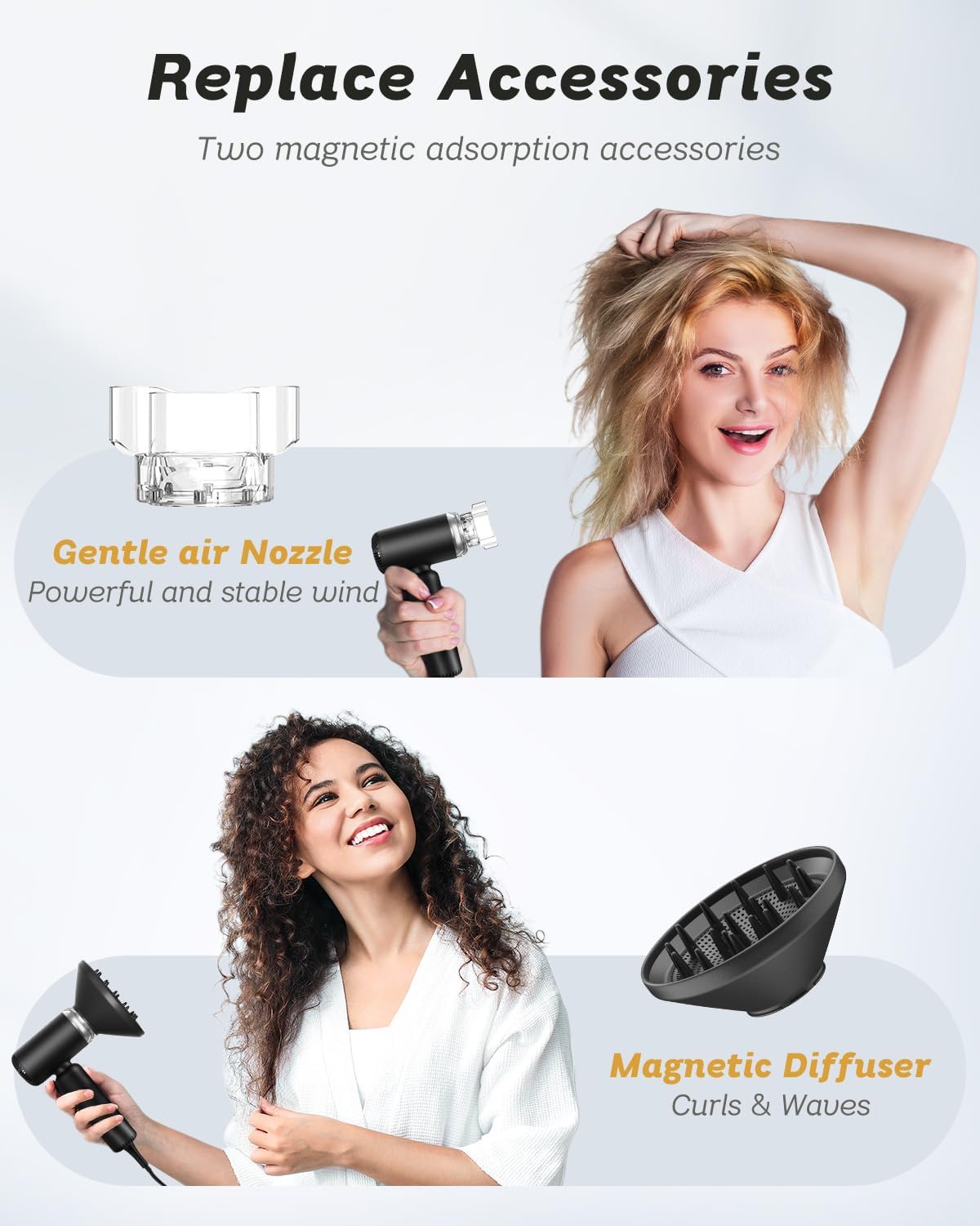 SUPGALIY difusor magnetico para rizos naturales