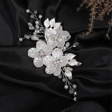 Supgoodom accesorio para novia, perfecto para recogidos con brillo.