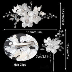 Supgoodom horquillas para cabello, boda, con cristales para recogidos.