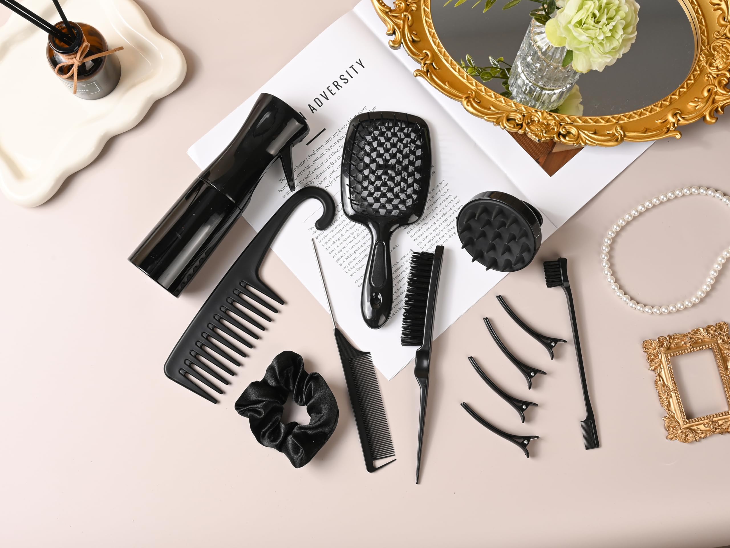SUPHOUSE clips de pelo y coletero para fijar peinados fácilmente