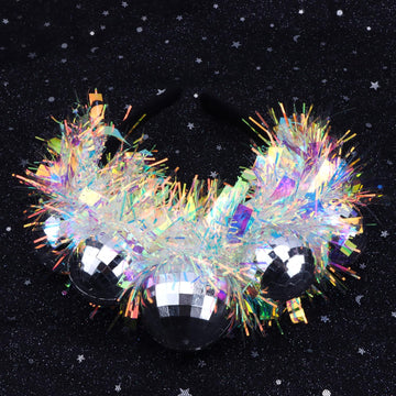 SuPoo diadema disco para cabinas de fotos y recuerdos brillantes