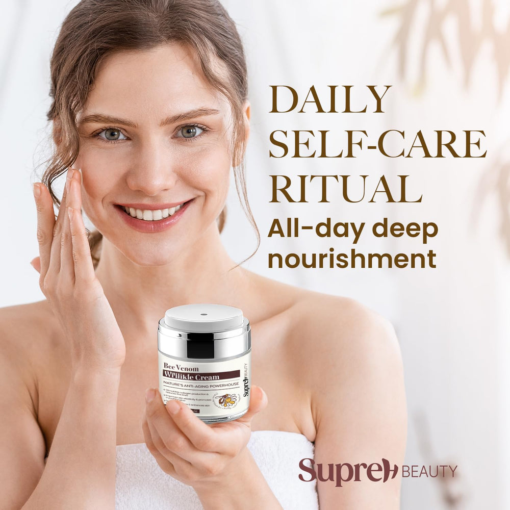 Crema veneno de abeja SupreH para cuello, firmeza y tono.