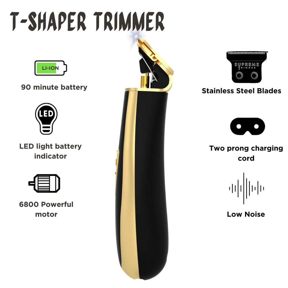 Supreme Trimmer T Shaper autonomía de 90 minutos para uso prolongado
