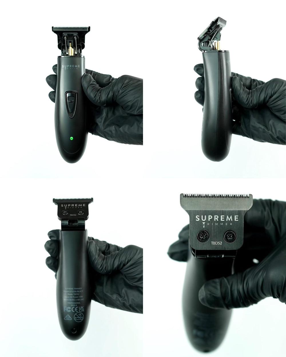 Supreme Trimmer T Shaper con bajo ruido para grooming cómodo.