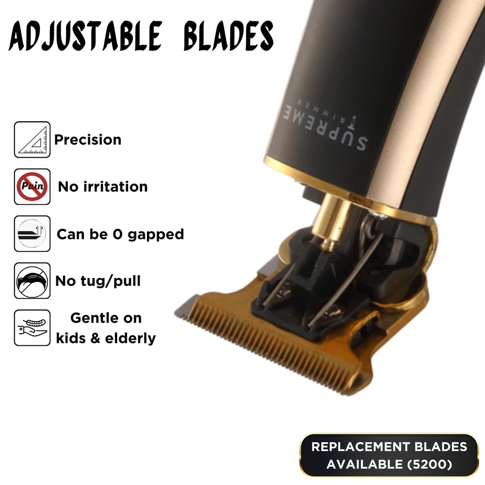 Supreme Trimmer T Shaper funcionamiento bajo ruido para cortes discretos