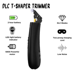 Supreme Trimmer T Shaper con batería de 120 minutos para uso prolongado.