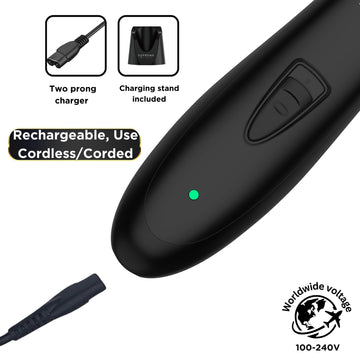 Supreme Trimmer T Shaper para piel sensible, diseño silencioso y cómodo.