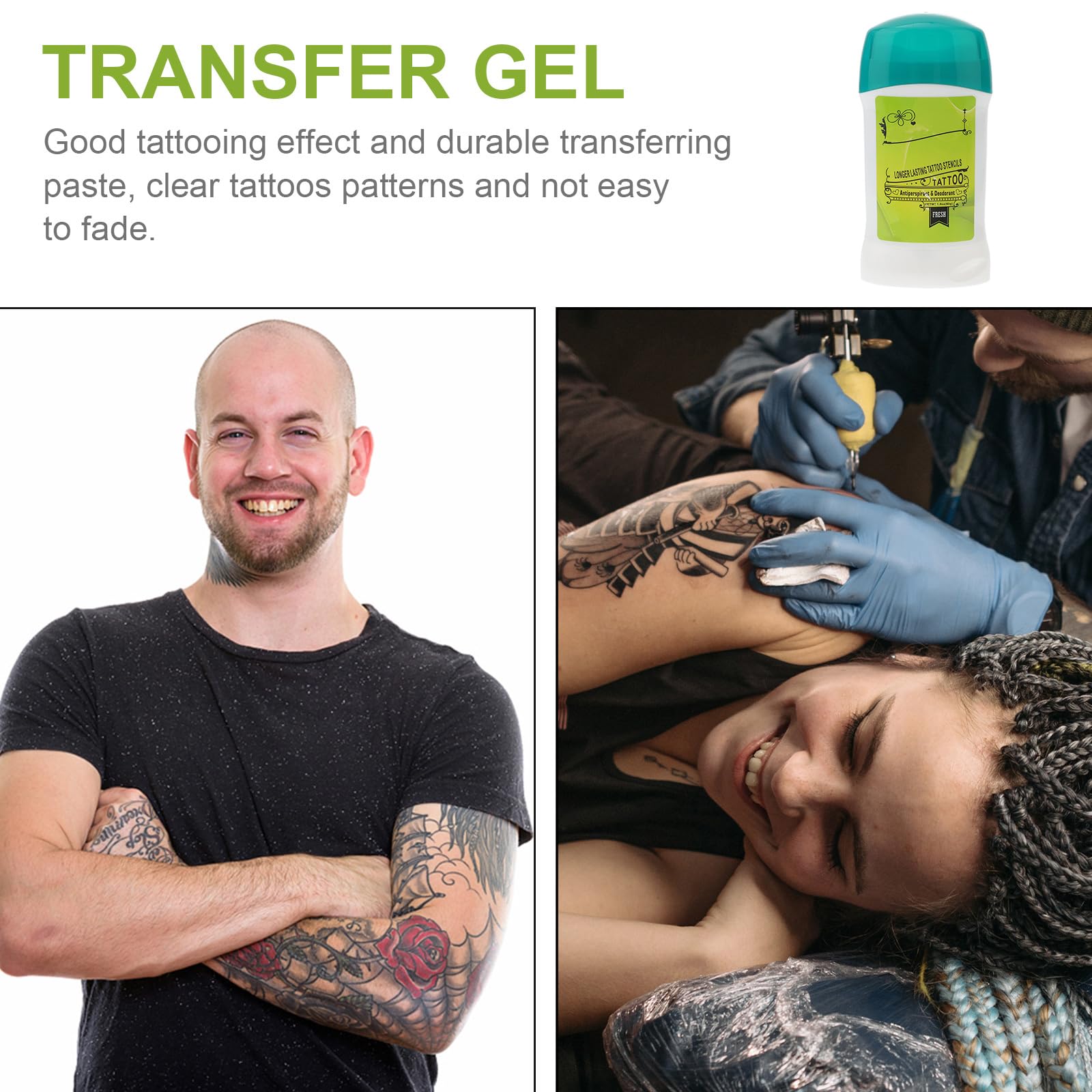 SUPVOX crema gel transferencia tatuajes: formato aplicador para evitar derrames.