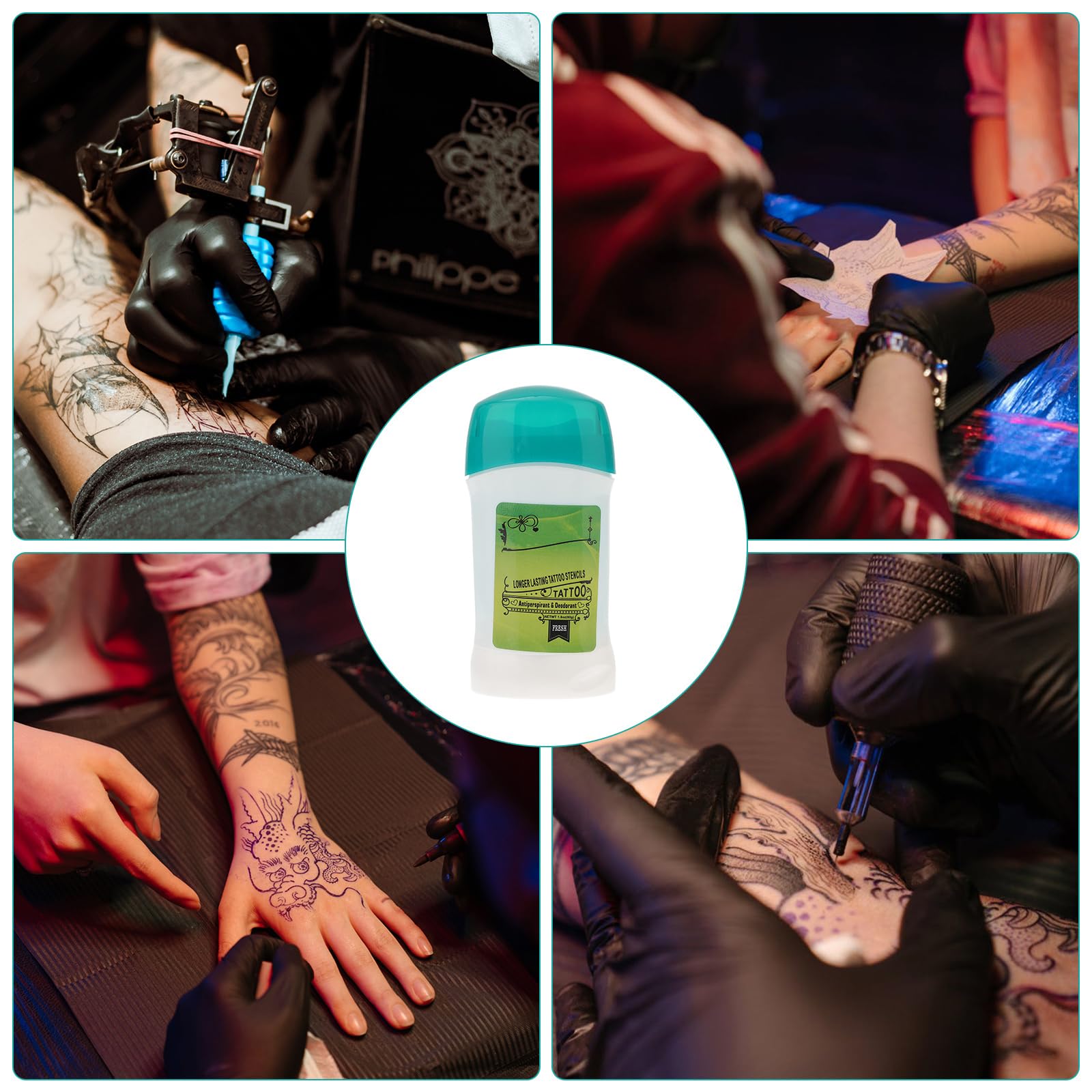 SUPVOX crema gel transferencia tatuajes: compatible con zonas del cuerpo y pieles de práctica.