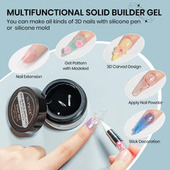 SUPWEE 3D nail art molds for precise, dimensional designs