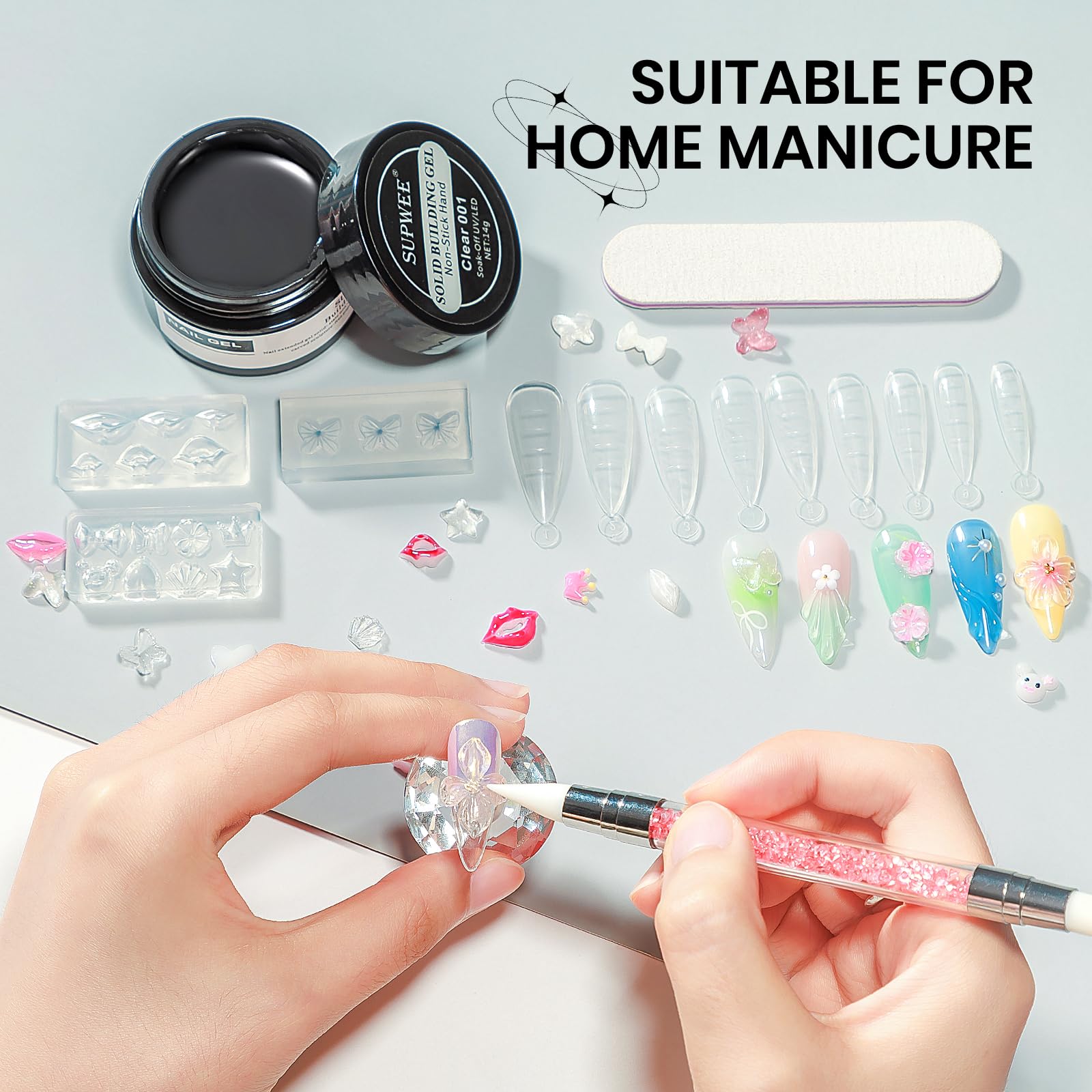 SUPWEE 3D sculpting gel supports creative, long-lasting nail art